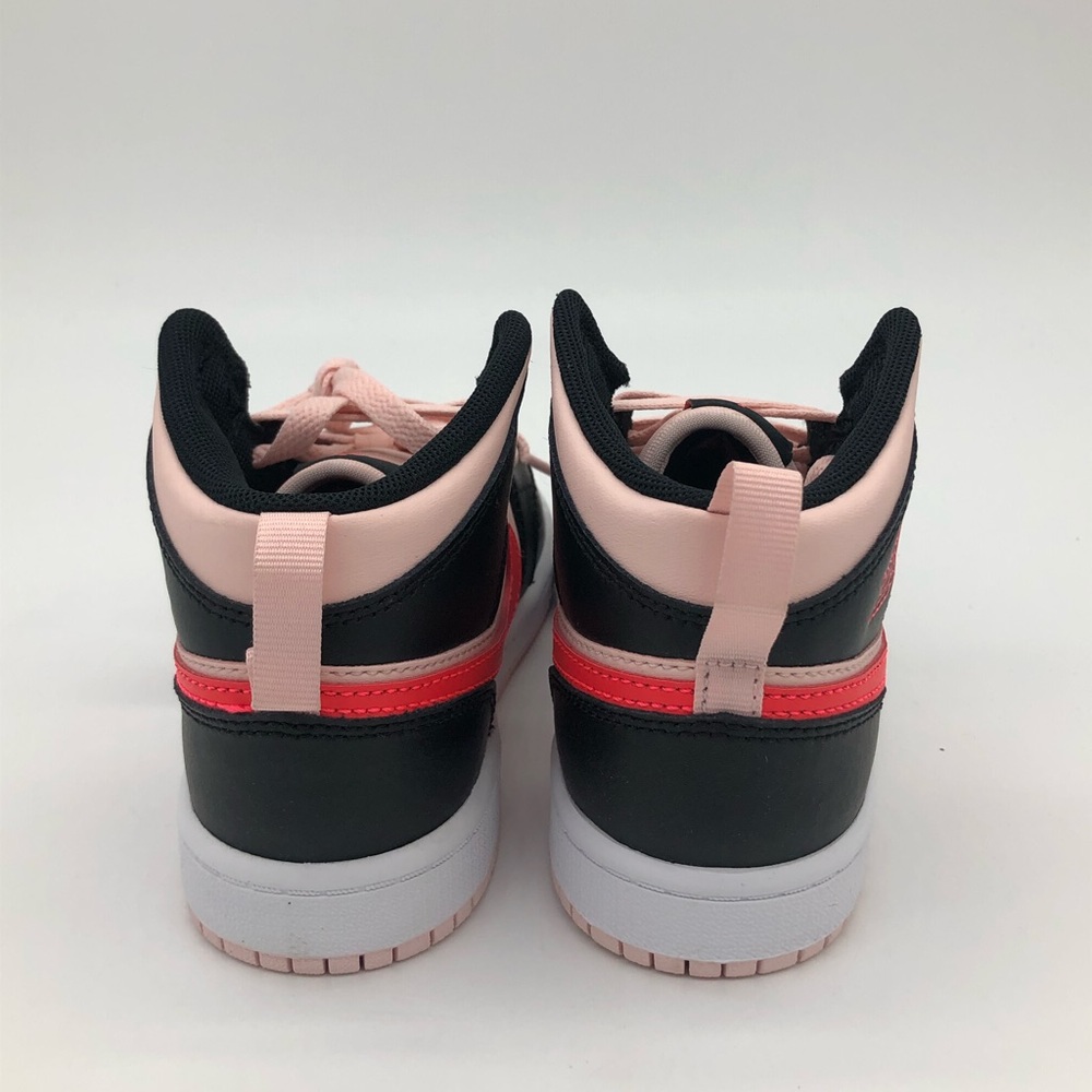 New AIR JORDAN 1 MID (PS) ATMOSPHERE / INFRARED 23-BLACK 640734-604 no box lid - Picture 6 of 6